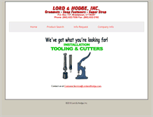 Tablet Screenshot of lordandhodge.com